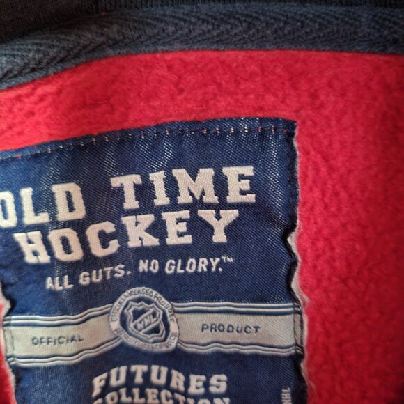 WASHINGTON CAPITALS Women's Hoodie LARGE Full Zip Up RED Old Time Hockey NHL B3 - Picture 4 of 6